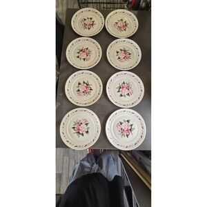 Pope Gosser "Pink Peony" china set features a discontinued pattern 52 Piece Set